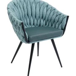 KARE Design Chaise A. Acc. Knot Bleu Petrole Online