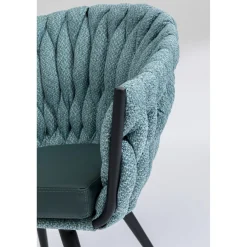 KARE Design Chaise A. Acc. Knot Bleu Petrole Online