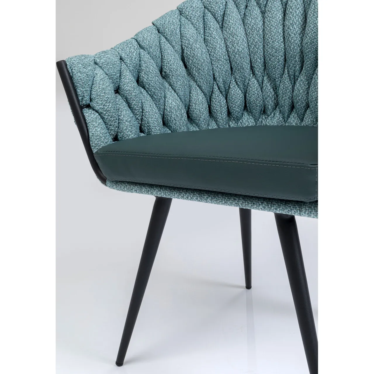 KARE Design Chaise A. Acc. Knot Bleu Petrole Online