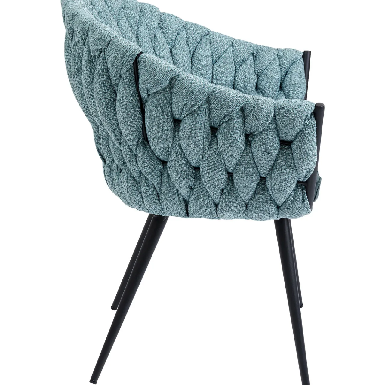 KARE Design Chaise A. Acc. Knot Bleu Petrole Online