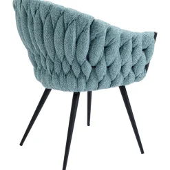 KARE Design Chaise A. Acc. Knot Bleu Petrole Online