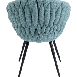 KARE Design Chaise A. Acc. Knot Bleu Petrole Online
