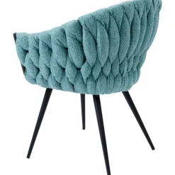 KARE Design Chaise A. Acc. Knot Bleu Petrole Online