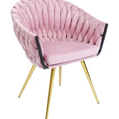 KARE Design Chaise A. Acc. Knot Mauve