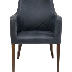 KARE Design Chaise A. Acc. Mode Cuir Anthracite