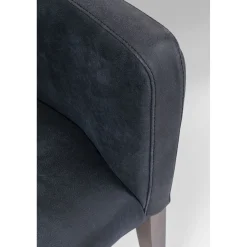 KARE Design Chaise A. Acc. Mode Cuir Anthracite