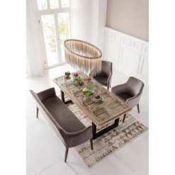 KARE Design Chaise A. Acc. Mode Velours Gris Clearance