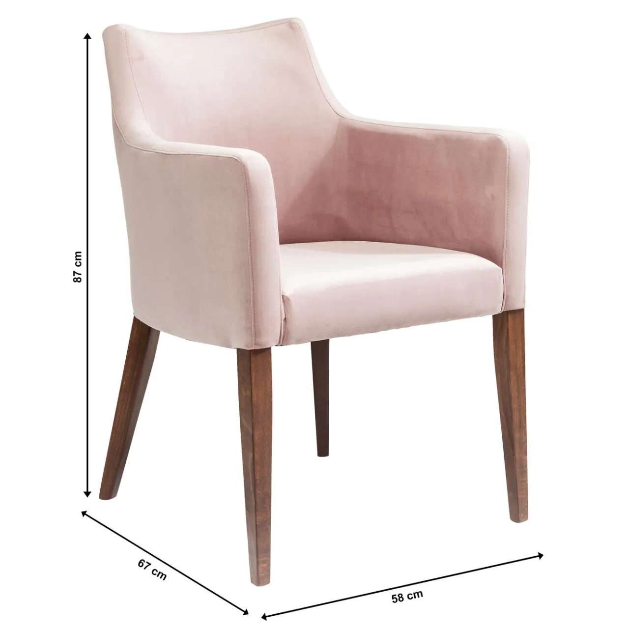 KARE Design Chaise A. Acc. Mode Velours Rose Online