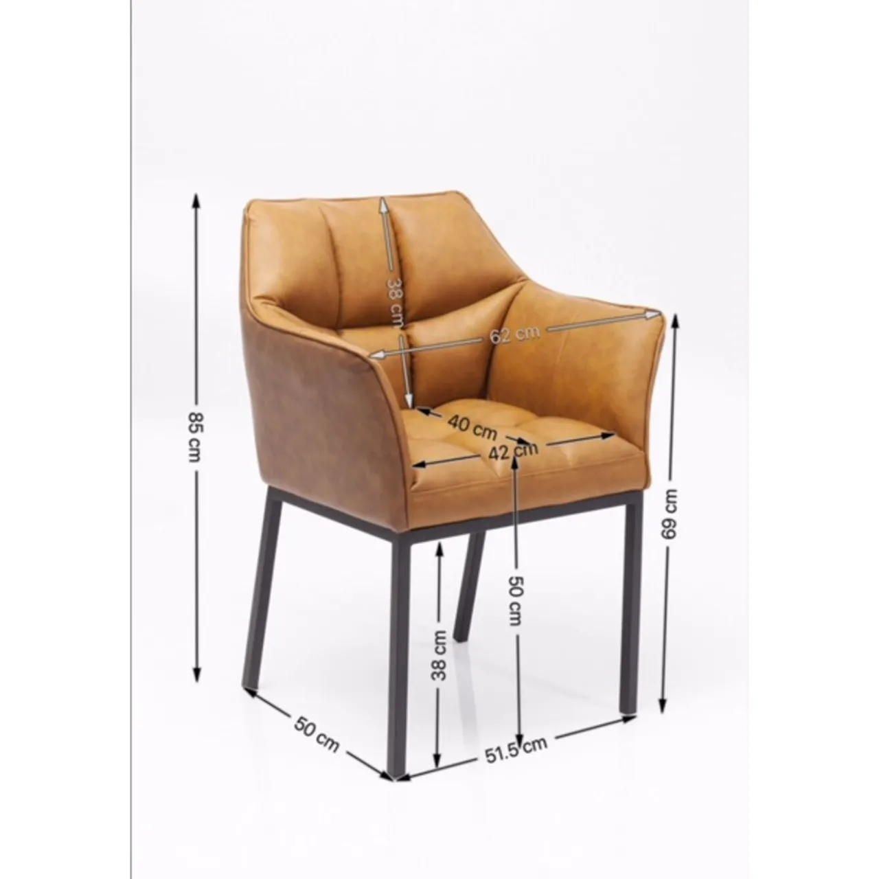 KARE Design Chaise A. Acc. Thinktank Marron Outlet