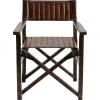 KARE Design Chaise A. Acc. Twist Cuir Marron Hot