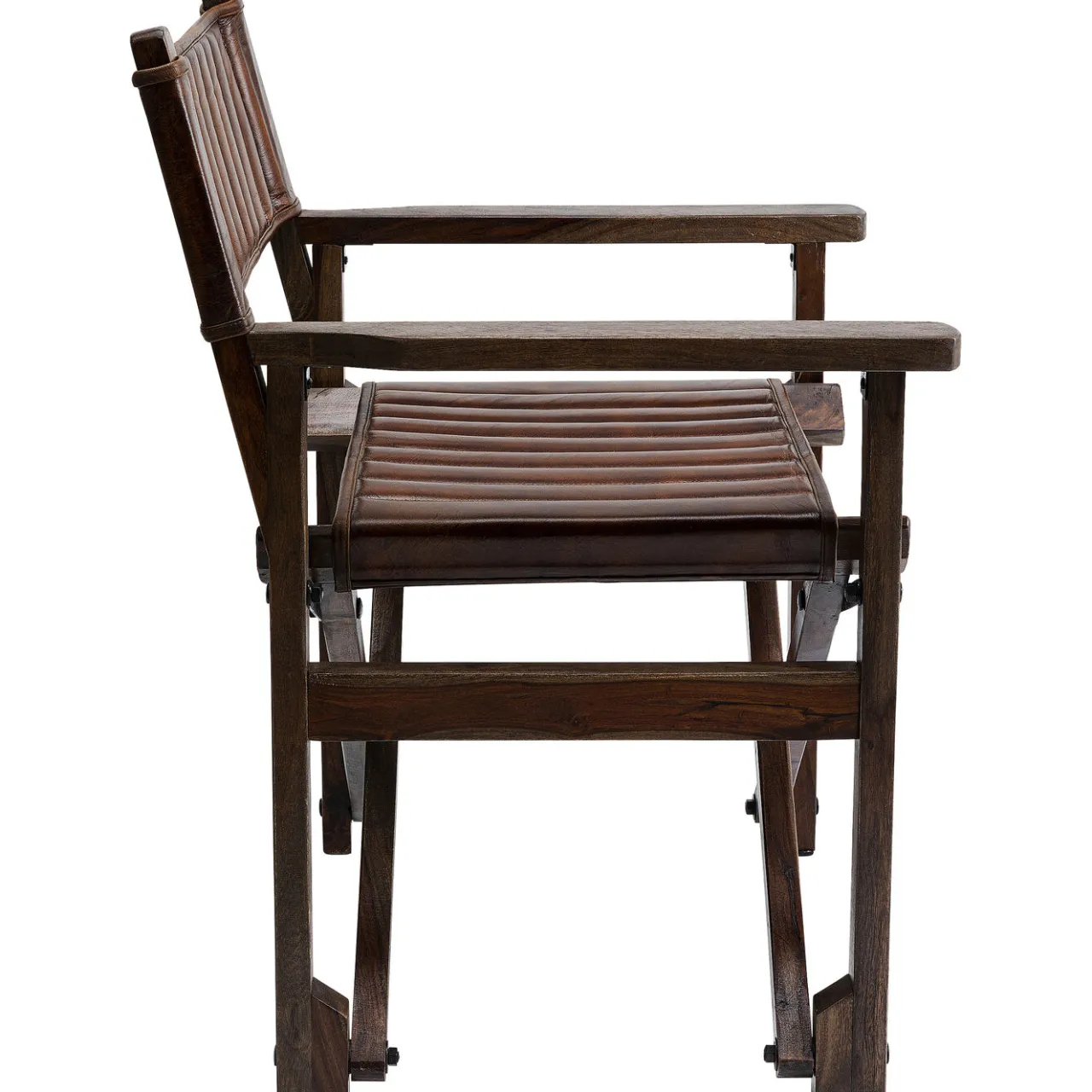 KARE Design Chaise A. Acc. Twist Cuir Marron Hot