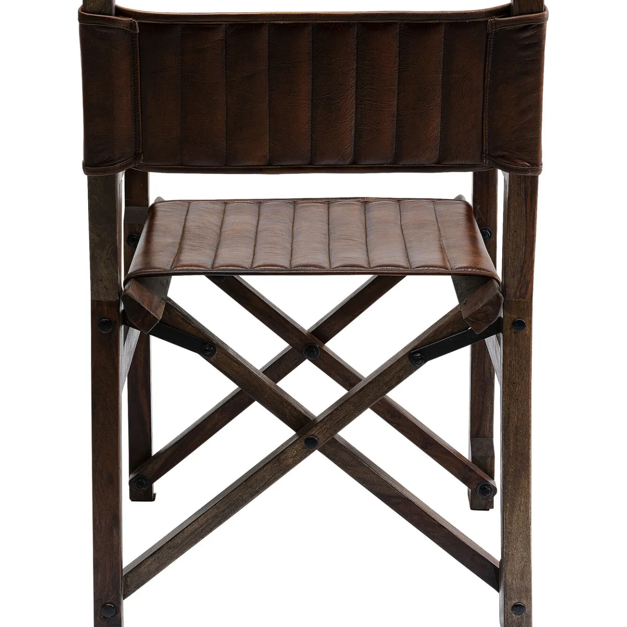 KARE Design Chaise A. Acc. Twist Cuir Marron Hot