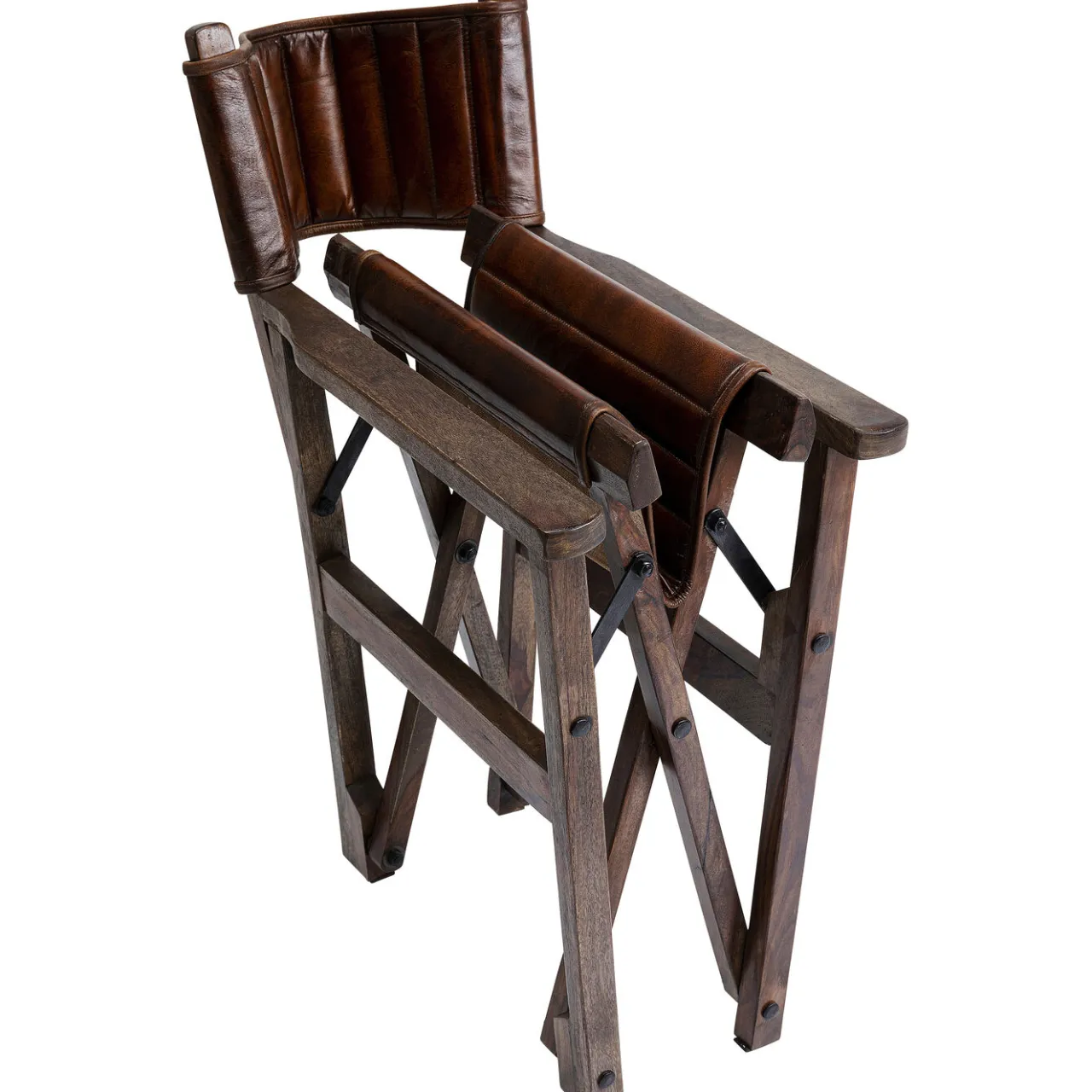 KARE Design Chaise A. Acc. Twist Cuir Marron Hot