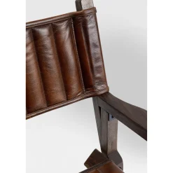 KARE Design Chaise A. Acc. Twist Cuir Marron Hot