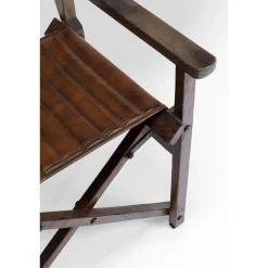 KARE Design Chaise A. Acc. Twist Cuir Marron Hot