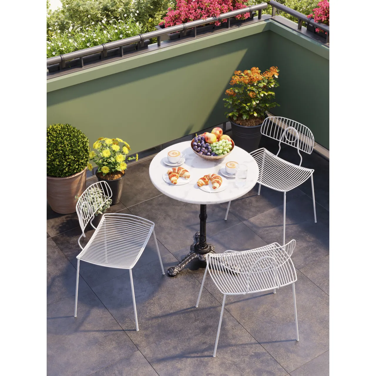 KARE Design Chaise Arezzo Blanc