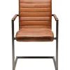 KARE Design Chaise Cantilever Riffle Buffalo Marron Hot