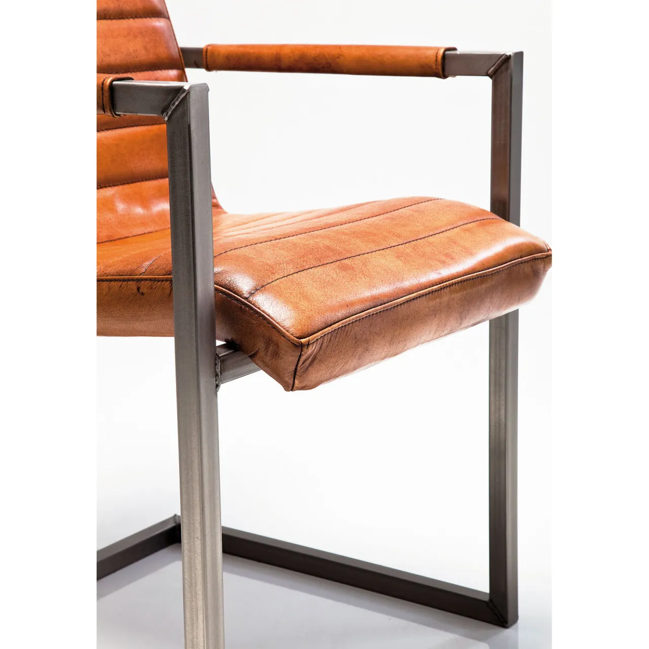 KARE Design Chaise Cantilever Riffle Buffalo Marron Hot