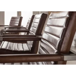 KARE Design Chaise Cantilever Riffle Buffalo Marron Hot