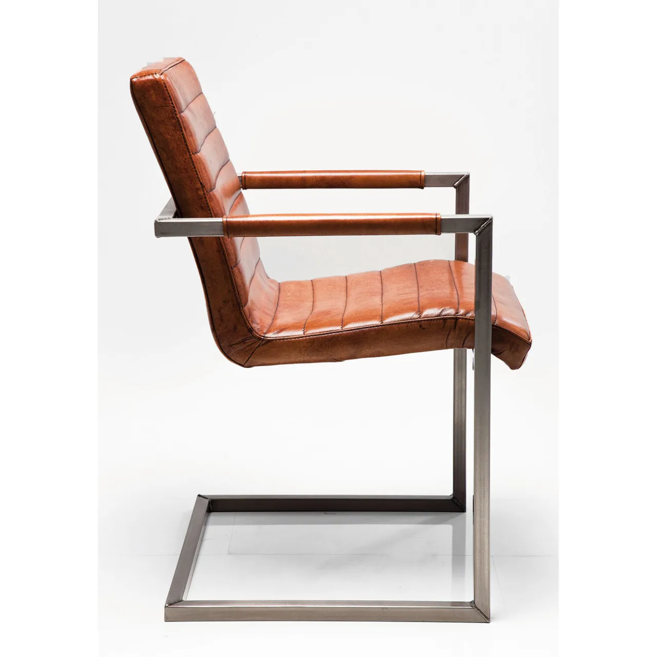 KARE Design Chaise Cantilever Riffle Buffalo Marron Hot