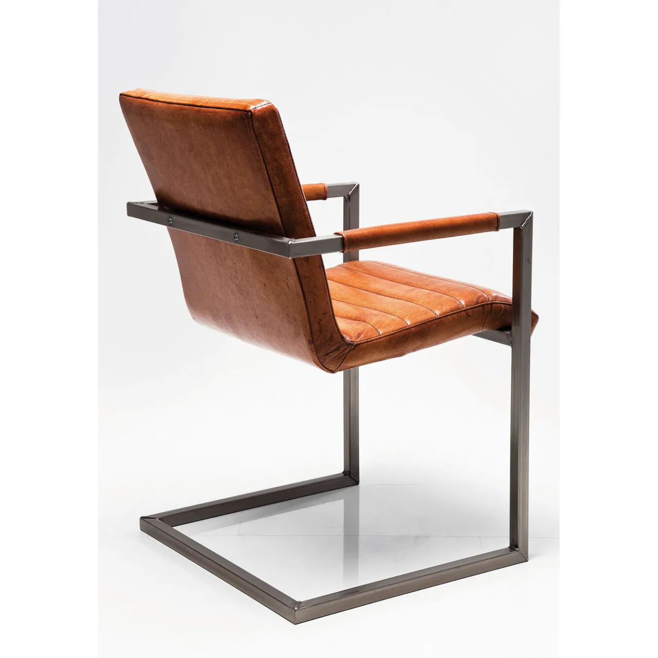 KARE Design Chaise Cantilever Riffle Buffalo Marron Hot