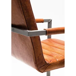 KARE Design Chaise Cantilever Riffle Buffalo Marron Hot