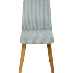 KARE Design Chaise Lara Velours Cotele Bleu