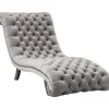 KARE Design Chaise Longue Desire Velours Argente Sale