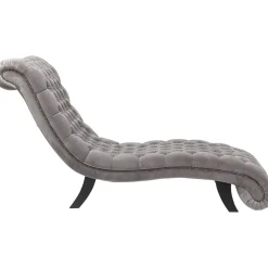 KARE Design Chaise Longue Desire Velours Argente Sale