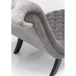 KARE Design Chaise Longue Desire Velours Argente Sale