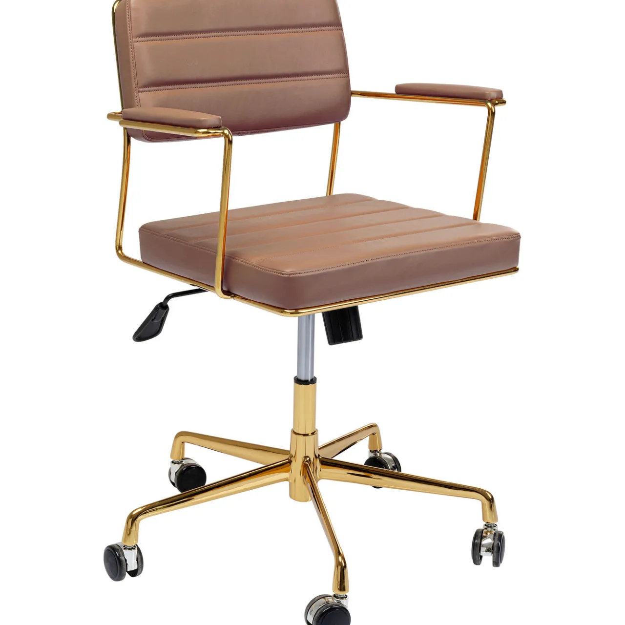 KARE Design Chaise Pivotante De Bureau Dottore Marron Discount