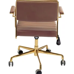 KARE Design Chaise Pivotante De Bureau Dottore Marron Discount