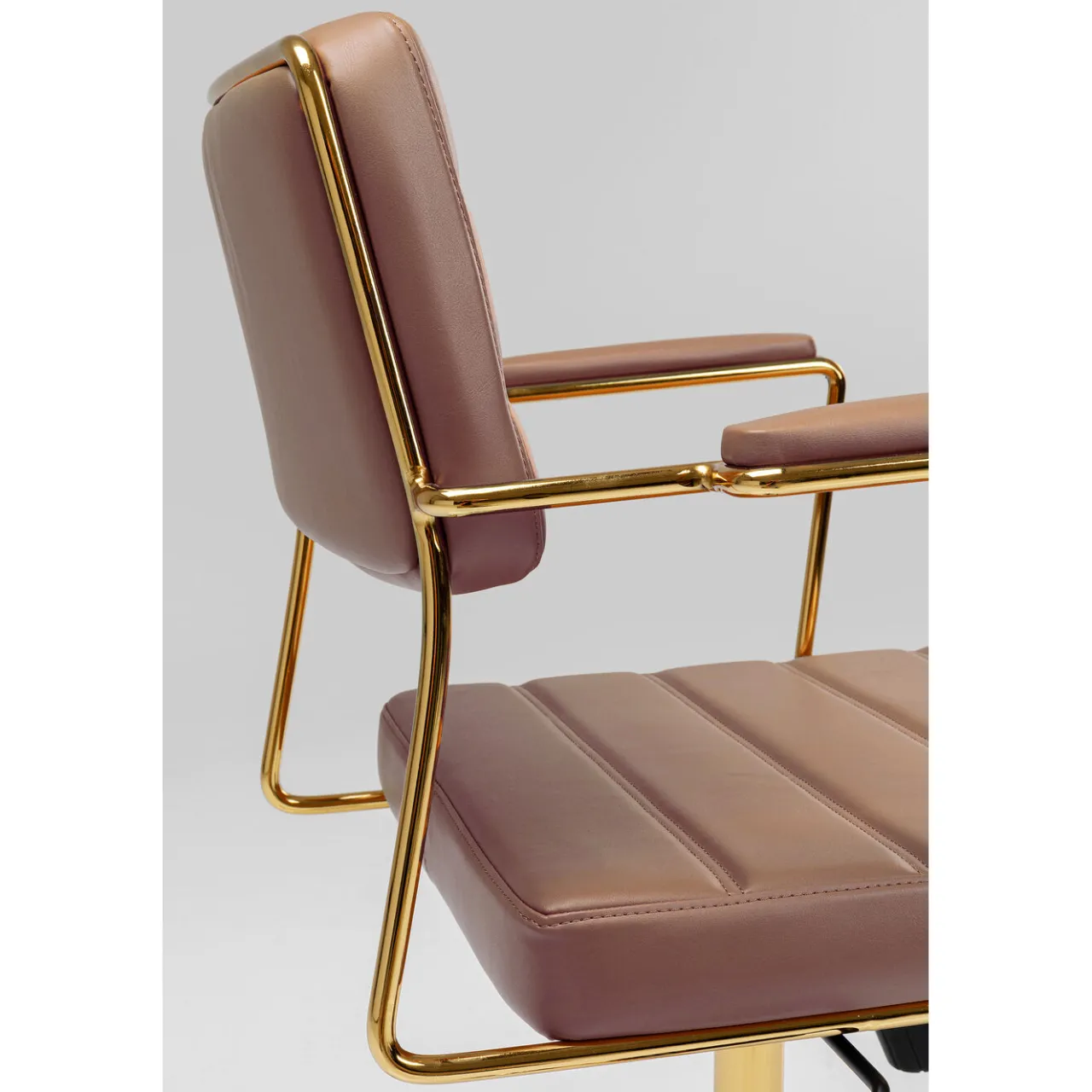KARE Design Chaise Pivotante De Bureau Dottore Marron Discount