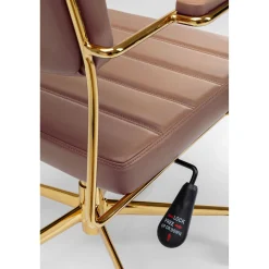 KARE Design Chaise Pivotante De Bureau Dottore Marron Discount