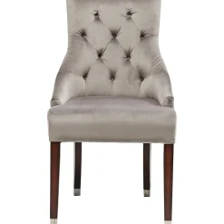 KARE Design Chaise Prince Velours Gris Hot