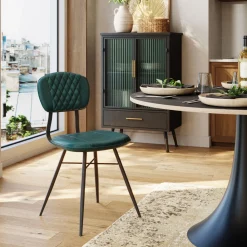 KARE Design Chaise Samba Cuir Vert Fonce Discount