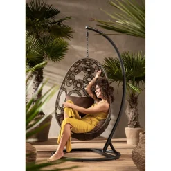 KARE Design Chaise Suspendue Ibiza Marron Discount