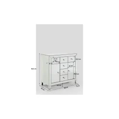 KARE Design Commode Luxury 2 Portes,6 Tiroirs New