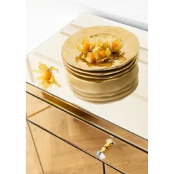 KARE Design Commode Luxury Champagne 2-Portes,1-Tiroir