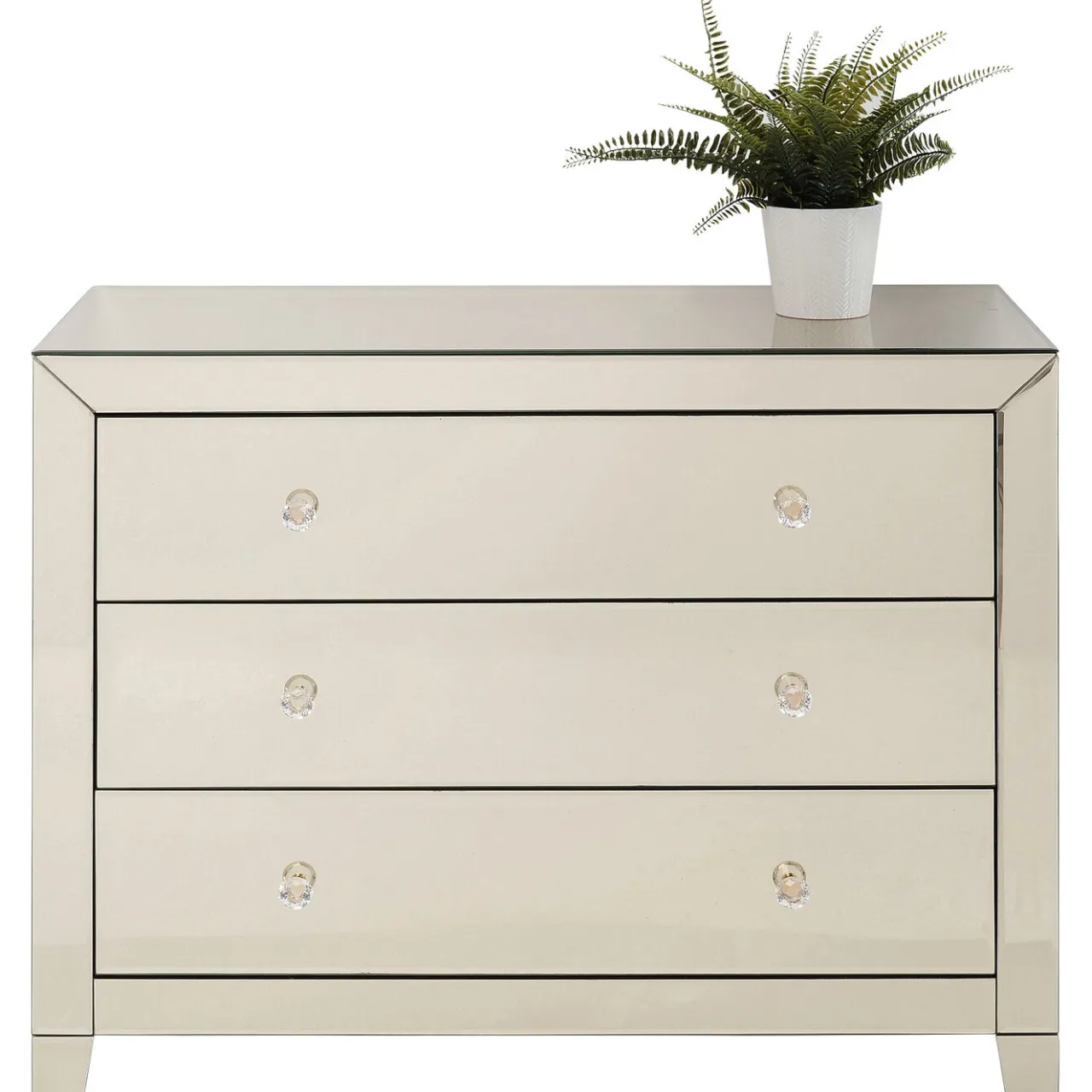 KARE Design Commode Luxury Champagne,3-Tiroirs New