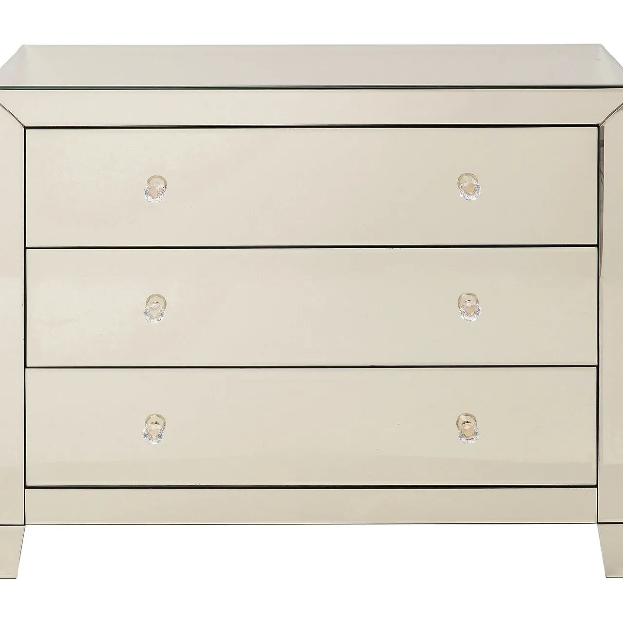 KARE Design Commode Luxury Champagne,3-Tiroirs New