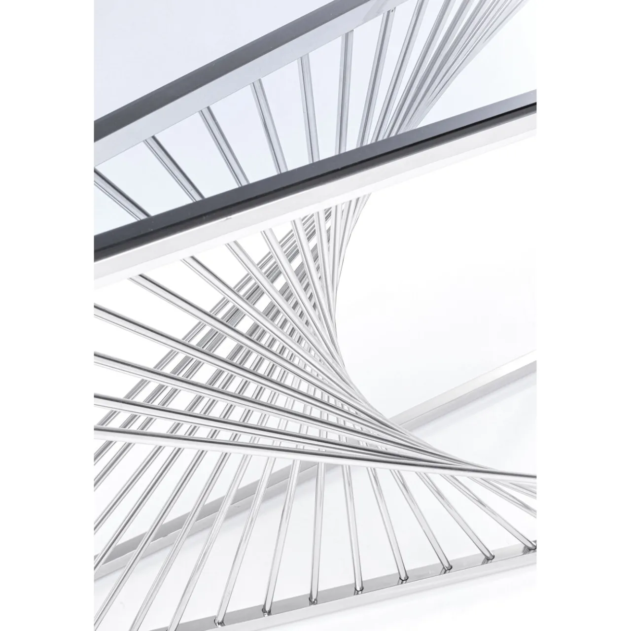 KARE Design Console Laser Argente-Verre Clair 120X40 Online
