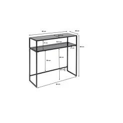 KARE Design Console Loft Noir 80X85 Discount