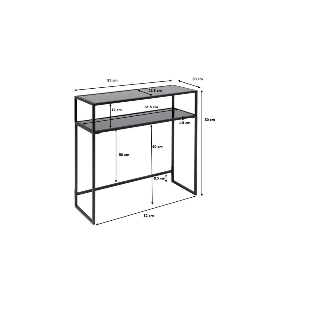 KARE Design Console Loft Noir 80X85 Discount