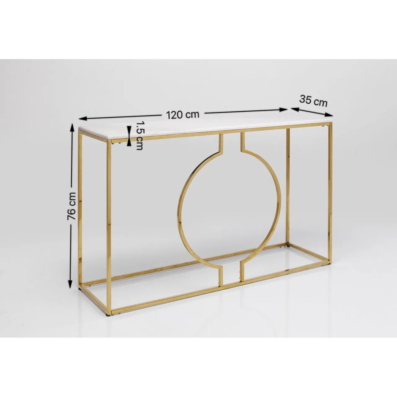 KARE Design Console Miami Loft Dore 120Cm Outlet