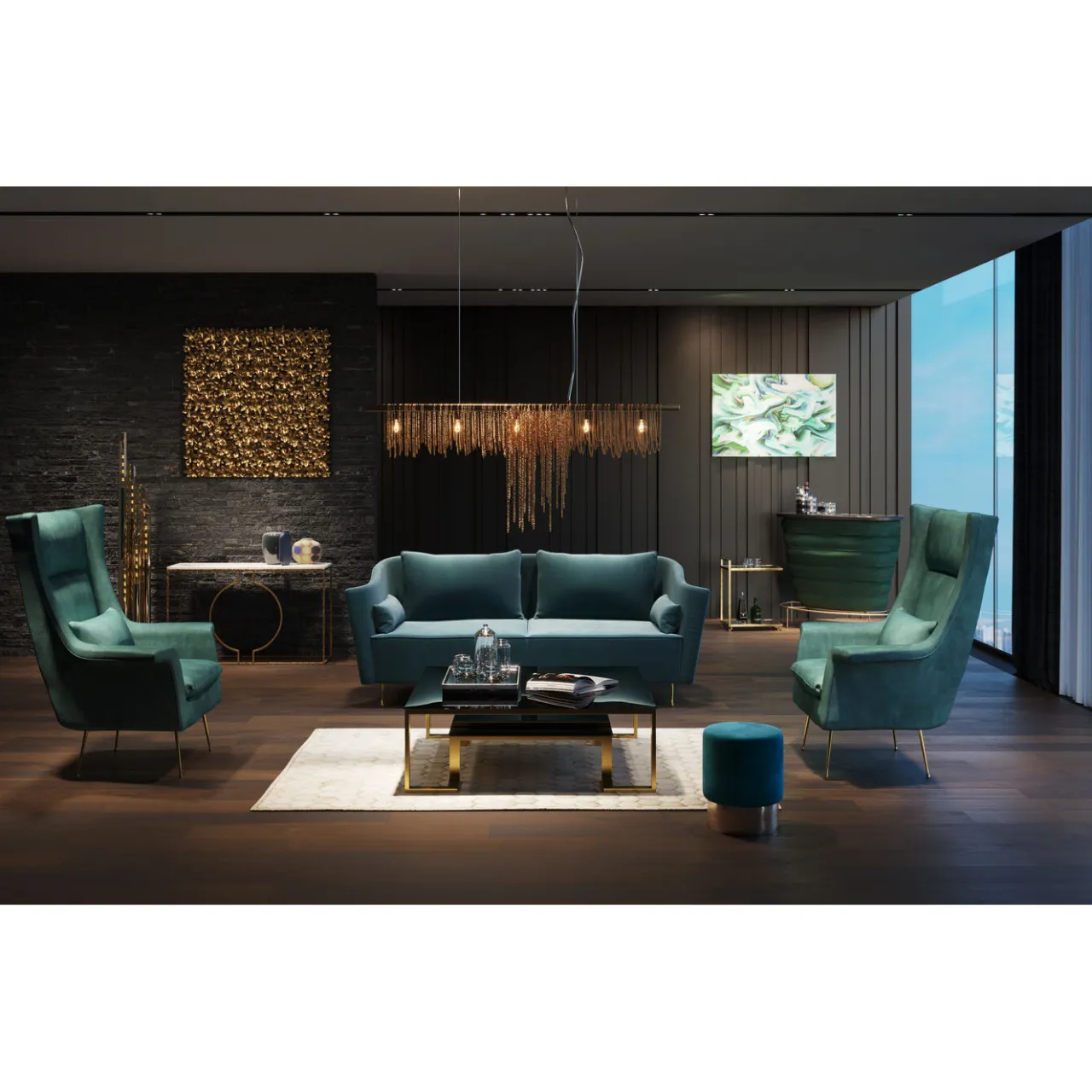 KARE Design Console Miami Loft Dore 120Cm Outlet