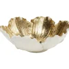 KARE Design Coupe Décorative Flower Bloom Creme-Dore O20Cm New