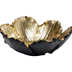 KARE Design Coupe Décorative Flower Bloom Noir-Dore O20Cm Best