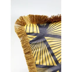 KARE Design Coussin Abstract Fringe 45X45Cm Hot