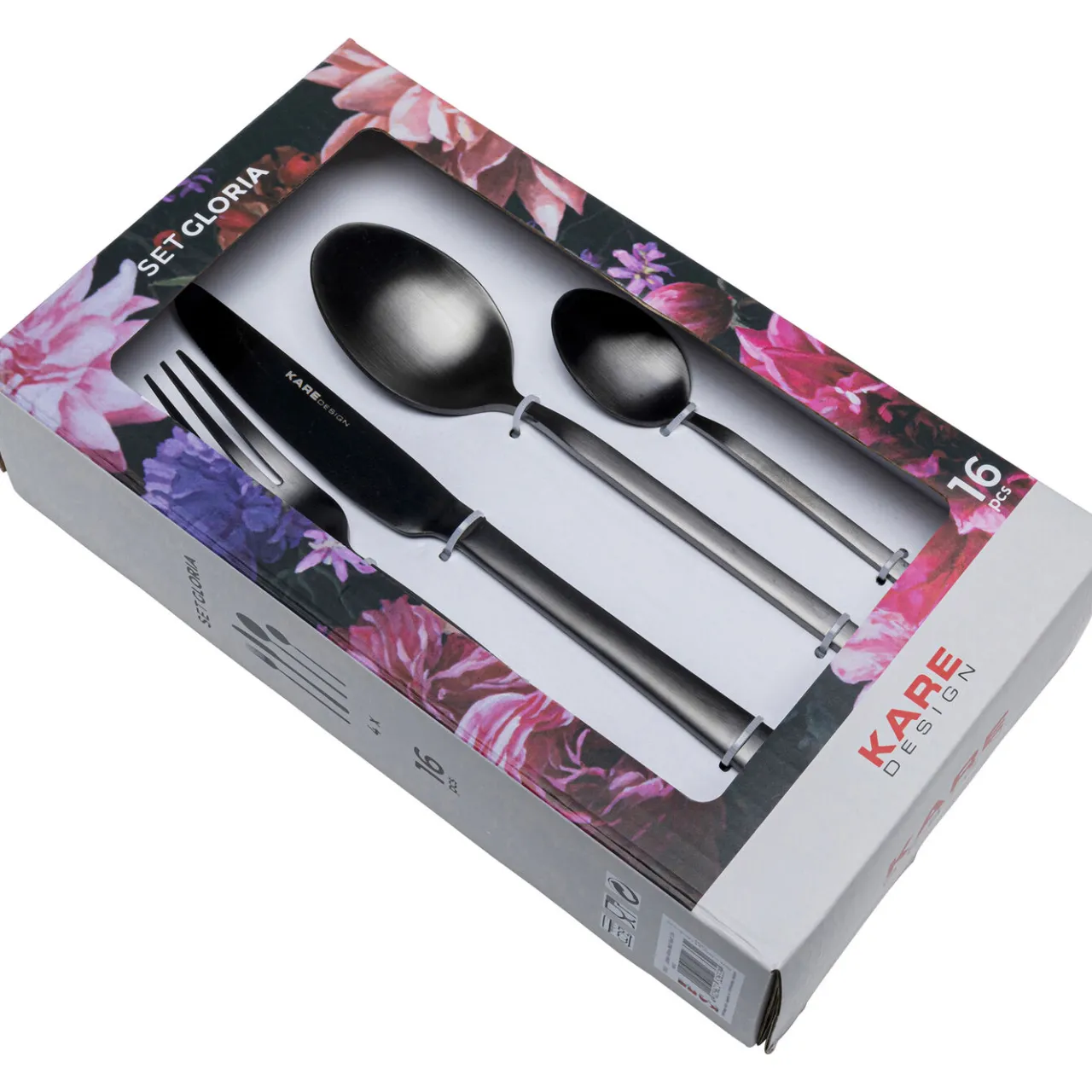 KARE Design Couverts Gloria Noir (16-Pcs) Hot